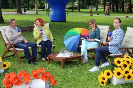 Helena i Jan Legierscy opowiadający o regionalnej kuchni